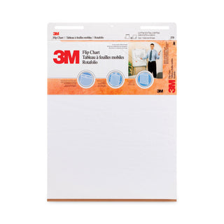 3M™ Professional Flip Chart, Unruled, 40 White 25 x 30 Sheets, 2/Carton (MMM570)