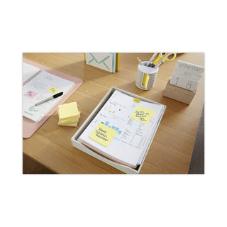 Post-it® Original Pads in Canary Yellow, Note Ruled, 3" x 5", 100 Sheets/Pad, 12 Pads/Pack (MMM635YW)