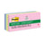 Post-it® Original Recycled Note Pads, 1.38" x 1.88", Sweet Sprinkles Collection Colors, 100 Sheets/Pad, 12 Pads/Pack (MMM653RPA)