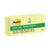 Post-it® Original Recycled Note Pads, 1.5" x 2", Canary Yellow, 100 Sheets/Pad, 12 Pads/Pack (MMM653RPYW)
