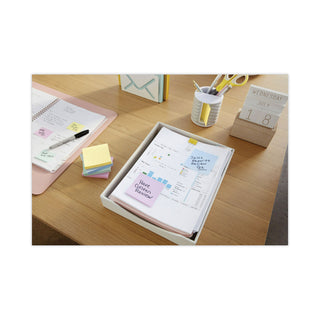 Post-it® Original Recycled Note Pad Cabinet Pack, 3" x 3", Sweet Sprinkles Collection Colors, 75 Sheets/Pad, 24 Pads/Pack (MMM654R24CPAP)