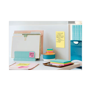 Post-it® Original Pads in Canary Yellow, Note Ruled, 4" x 6", 100 Sheets/Pad, 12 Pads/Pack (MMM660YW)