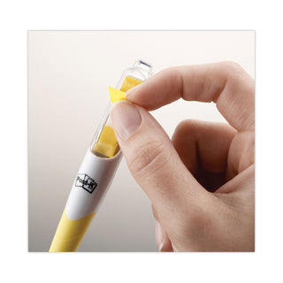 Post-it® Flag+ Highlighter, Assorted Ink/Flag Colors, Chisel Tip, Assorted Barrel Colors, 3/Pack (MMM689HL3)