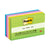 Post-it® Original Pads in Floral Fantasy Collection Colors, Note Ruled, 3" x 5", 100 Sheets/Pad, 5 Pads/Pack (MMM6355AU)