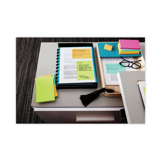 Post-it® Original Pads in Floral Fantasy Collection Colors, 3" x 5", 100 Sheets/Pad, 5 Pads/Pack (MMM6555UC)