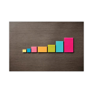 Post-it® Original Pads in Floral Fantasy Collection Colors, 3" x 5", 100 Sheets/Pad, 5 Pads/Pack (MMM6555UC)