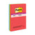 Post-it® Pads in Playful Primary Collection Colors, Note Ruled, 4" x 6", 90 Sheets/Pad, 3 Pads/Pack (MMM6603SSAN)