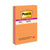 Post-it® Pads in Energy Boost Collection Colors, Note Ruled, 4" x 6", 90 Sheets/Pad, 3 Pads/Pack (MMM6603SSUC)