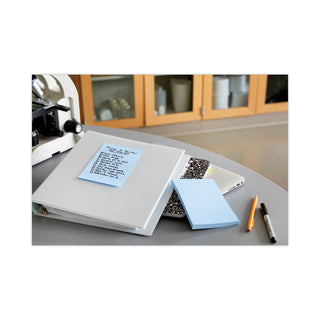 Post-it® Original Pads in Beachside Cafe Collection Colors, Note Ruled, 4" x 6", 100 Sheets/Pad, 5 Pads/Pack (MMM6605PKAST)