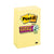 Post-it® Pads in Canary Yellow, Note Ruled, 4" x 6", 90 Sheets/Pad, 5 Pads/Pack (MMM6605SSCY)