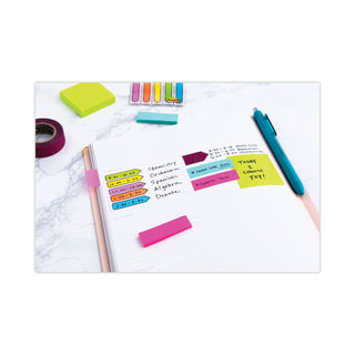 Post-it® Mini Cubes, 1.88" x 1.88", Green Wave and Orange Wave Collections, 400 Sheets/Cube, 3 Cubes/Pack (MMM20513PK)