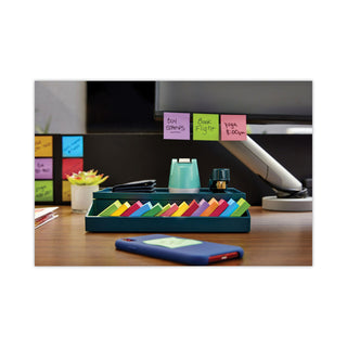 Post-it® Mini Cubes, 1.88" x 1.88", Green Wave and Orange Wave Collections, 400 Sheets/Cube, 3 Cubes/Pack (MMM20513PK)