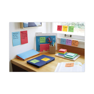 Post-it® Pads in Playful Primary Collection Colors, Cabinet Pack, 3" x 3", 70 Sheets/Pad, 24 Pads/Pack (MMM65424SSANCP)
