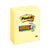 Post-it® Pads in Canary Yellow, 3" x 5", 90 Sheets/Pad, 12 Pads/Pack (MMM65512SSCY)