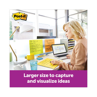 Post-it® Big Notes, Unruled, 30 Orange 11 x 11 Sheets (MMMBN11O)