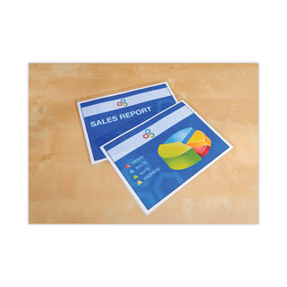 Scotch® Self-Sealing Laminating Pouches, 12.5 mil, 2.81" x 4.5", Gloss Clear, 5/Pack (MMMLS8535G)