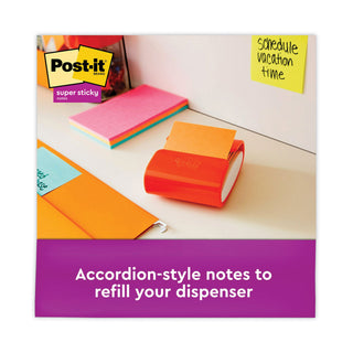Post-it® Pop-up 3 x 3 Note Refill, 3" x 3", Energy Boost Collection Colors, 90 Sheets/Pad, 10 Pads/Pack (MMMR33010SSAU)