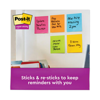 Post-it® Pop-up 3 x 3 Note Refill, 3" x 3", Energy Boost Collection Colors, 90 Sheets/Pad, 18 Pads/Pack (MMMR33018SSAUCP)