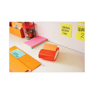 Post-it® Pop-up 3 x 3 Note Refill, 3" x 3", Energy Boost Collection Colors, 90 Sheets/Pad, 18 Pads/Pack (MMMR33018SSAUCP)