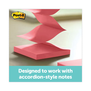 Post-it® Wrap Dispenser, For 3 x 3 Pads, Black/Clear, Includes 45-Sheet Color Varies Pop-up Super Sticky Pad (MMMWD330BK)