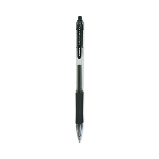 Zebra® Retractable Gel Rollerball Pen, Bold Point, Black (ZPC46610)