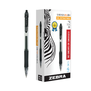 Zebra® Retractable Gel Rollerball Pen, Bold Point, Black (ZPC46610)