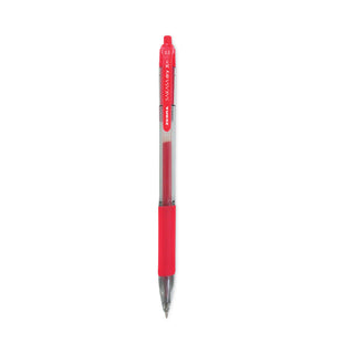 Zebra® Sarasa Dry Gel X20 Retractable Gel Pen, Fine 0.5mm, Red Ink, Translucent Red Barrel, Dozen (ZEB46730)