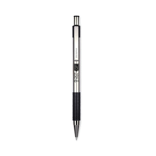 Zebra® G-301 Retractable Gel Pen, Medium 0.7 mm, Black Ink, Stainless Steel/Black Barrel (ZEB41311)