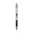 Zebra® G-301 Retractable Gel Pen, Medium 0.7 mm, Black Ink, Stainless Steel/Black Barrel (ZEB41311)