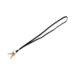 Advantus Deluxe Lanyards, Ring Style, 36" Long, Black, 24/Box (AVT75423)