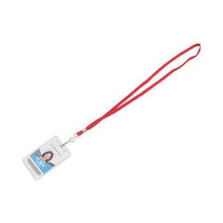 Advantus Deluxe Lanyards, J-Hook Style, 36" Long, Red, 24/Box (AVT75425)