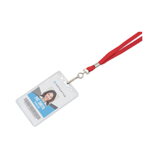 Advantus Deluxe Lanyards, J-Hook Style, 36" Long, Red, 24/Box (AVT75425)