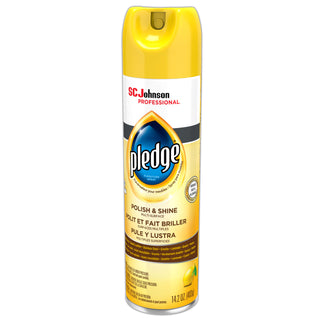 Pledge® Furniture Polish, Lemon, 14.2 oz, Aerosol, 6/Carton (SJN301168)