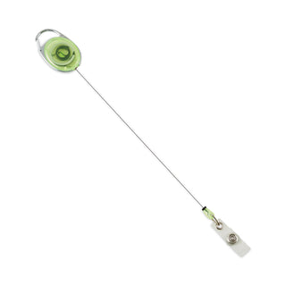 Advantus Carabiner-Style Retractable ID Card Reel, 30" Extension, Assorted Neon, 20/Pack (AVT91119)