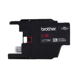 Brother LC75M Innobella High-Yield Ink, 600 Page-Yield, Magenta (BRTLC75M)