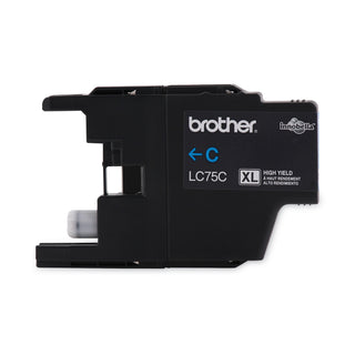 Brother LC75C Innobella High-Yield Ink, 600 Page-Yield, Cyan (BRTLC75C)