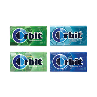Orbit® Sugar-Free Chewing Gum Variety Box, Four Mint Flavors, 14 Pieces/Pack, 18 Packs/Box (GRR22000568)