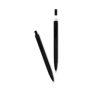 U Brands Cambria Soft Touch Mechanical Pencil, 0.7 mm, HB (#2), Black Lead, Black Barrel, 12/Pack (UBR5008U0124)