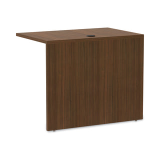 Alera® Valencia Series Reversible Return/Bridge Shell, 35w x 23 5/8d x 29 1/2h, Modern Walnut (ALEVA353624WA)
