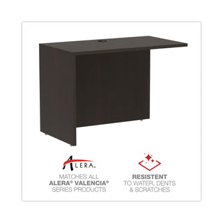 Alera® Valencia Series Reversible Return/Bridge Shell, 42w x 23 5/8d x 29 1/2, Espresso (ALEVA354224ES)