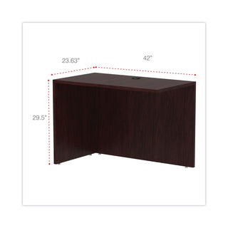 Alera® Valencia Series Reversible Return/Bridge Shell, 42w x 23 5/8d x 29 1/2h. Mahogany (ALEVA354224MY)
