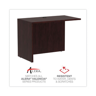 Alera® Valencia Series Reversible Return/Bridge Shell, 42w x 23 5/8d x 29 1/2h. Mahogany (ALEVA354224MY)