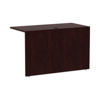 Alera® Valencia Series Reversible Return/Bridge Shell, 47 1/4w x 23 5/8d x 29 1/2h, Mahogany (ALEVA354824MY)
