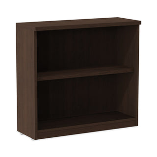 Alera® Valencia Series Bookcase, Two-Shelf, 31 3/4w x 14d x 29 1/2h, Espresso (ALEVA633032ES)