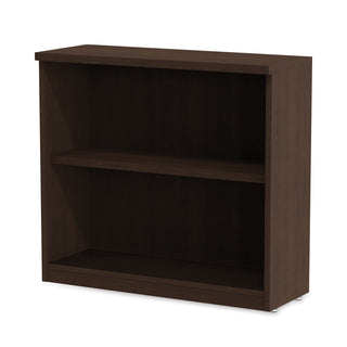 Alera® Valencia Series Bookcase, Two-Shelf, 31 3/4w x 14d x 29 1/2h, Espresso (ALEVA633032ES)