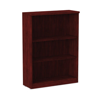 Alera® Valencia Series Bookcase, Three-Shelf, 31 3/4w x 14d x 39 3/8h, Mahogany (ALEVA634432MY)