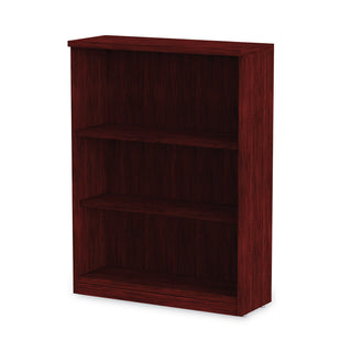 Alera® Valencia Series Bookcase, Three-Shelf, 31 3/4w x 14d x 39 3/8h, Mahogany (ALEVA634432MY)