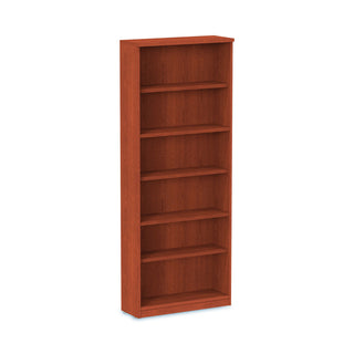 Alera® Valencia Series Bookcase, Six-Shelf, 31 3/4w x 14d x 80 1/4h, Medium Cherry (ALEVA638232MC)
