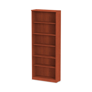 Alera® Valencia Series Bookcase, Six-Shelf, 31 3/4w x 14d x 80 1/4h, Medium Cherry (ALEVA638232MC)