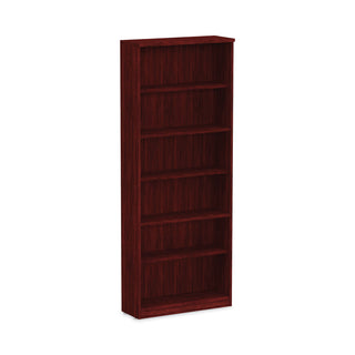 Alera® Valencia Series Bookcase, Six-Shelf, 31 3/4w x 14d x 80 1/4h, Mahogany (ALEVA638232MY)